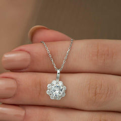 Collier Fleur en Argent