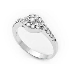 Silver Multi Stone Women's Ring