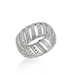 Silver Full Circle Women's Ring