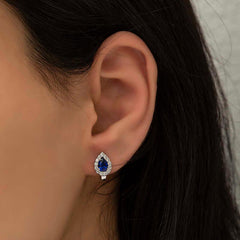 Silver Drop J Women's Earrings