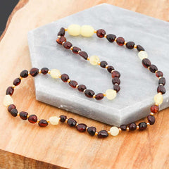 Baby Drop Amber Teeth Necklace