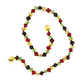 Collier de dents en ambre pour bébé