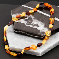 Baby Drop Amber Teeth Necklace