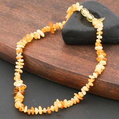Baby Drop Amber Teeth Necklace