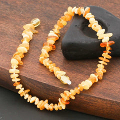 Baby Drop Amber Teeth Necklace
