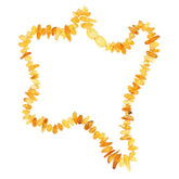 Collier de dents en ambre pour bébé