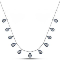 Collier porte-bonheur pour femme en argent avec pendentif mauvais œil