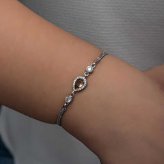 Silver Drop Zultanite Stone Women's Bracelet
