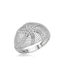 Silver Starfish Women's Ring
