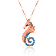 Silver Seahorse Women's Necklace