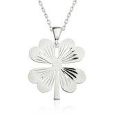 Silver Four Leaf Clover Women's Necklace