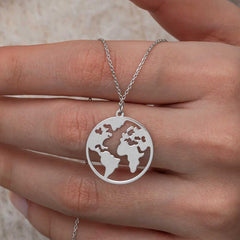 Silver Earth Women's Necklace