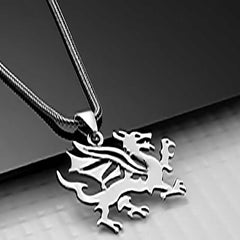 Silver Dragon Men's Necklace