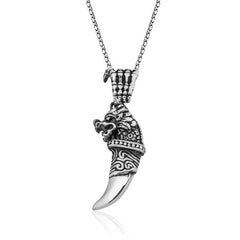 Collier Dragon Argent Femme Homme