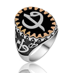 Silver Elif Vav Men's Ring