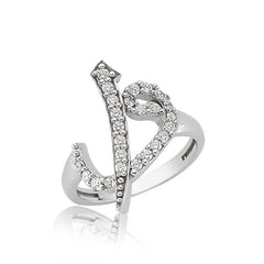 Silver Elif Vav Women's Ring