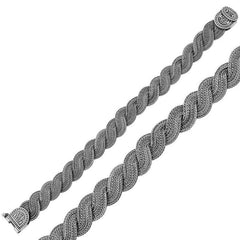 Silver Handmade Knit Bracelet