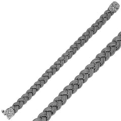 Silver Handmade Knit Bracelet