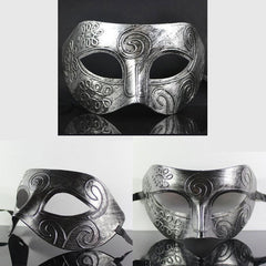 Nessiworld Silver Antique Face Mask - Antique Style Ball Mask