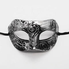 Nessiworld Silver Antique Face Mask - Antique Style Ball Mask