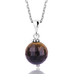 Silver Tiger Eye Women's Necklace