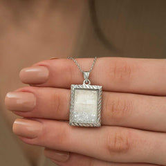 Silver Necklace with Fatiha and Esma'ul Husna Written