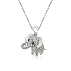 Silver Elephant Women's Necklace