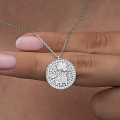 Silver Elephant Motif Lucky Women's Necklace