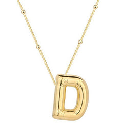 Silver Gold Balloon Letter D Women's Necklace
