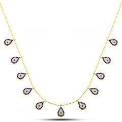 Collier porte-bonheur pour femme en argent et or avec pendentif mauvais œil