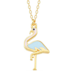 Silver Gold Flamingo Women's Necklace