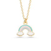 Silver Gold Rainbow Women's Necklace
