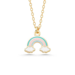 Silver Gold Rainbow Women's Necklace