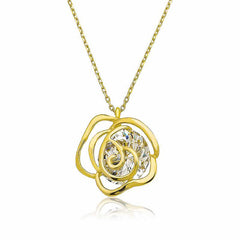 Silver Gold Rose Women's Necklace