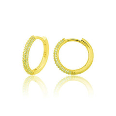 Silver Gold Hoop Women's Earring