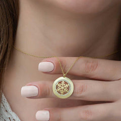 Silver Gold Snowflake Women's Necklace