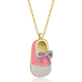 Silver Gold Girl Child Shoes Women Necklace