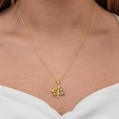 Silver Gold Color Tree of Life Women's Necklace