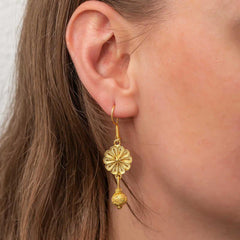 Silver Gold Dangling Trabzon Kazaz Women's Earrings