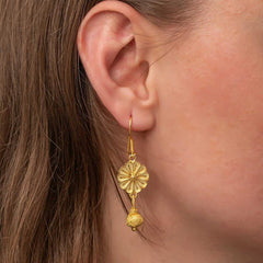 Silver Gold Dangling Trabzon Kazaz Women's Earrings