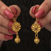 Silver Gold Dangling Trabzon Kazaz Women's Earrings
