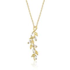 Silver Gold Ivy Women's Necklace