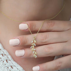 Silver Gold Ivy Women's Necklace