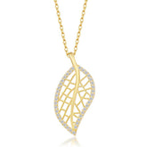 Silver Gold Leaf Women's Necklace
