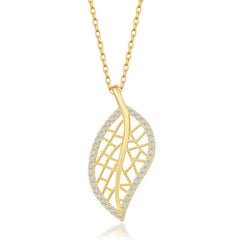Silver Gold Leaf Women's Necklace