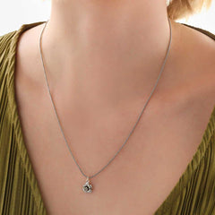 Silver Rose Women's Necklace