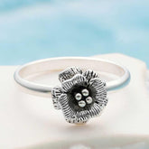 Bague pour femme en argent rose