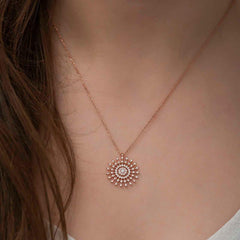 Silver Sun Necklace