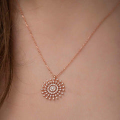 Silver Sun Necklace