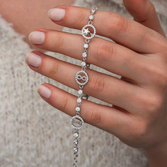 Lucky Bracelet for Women in Silver Ring